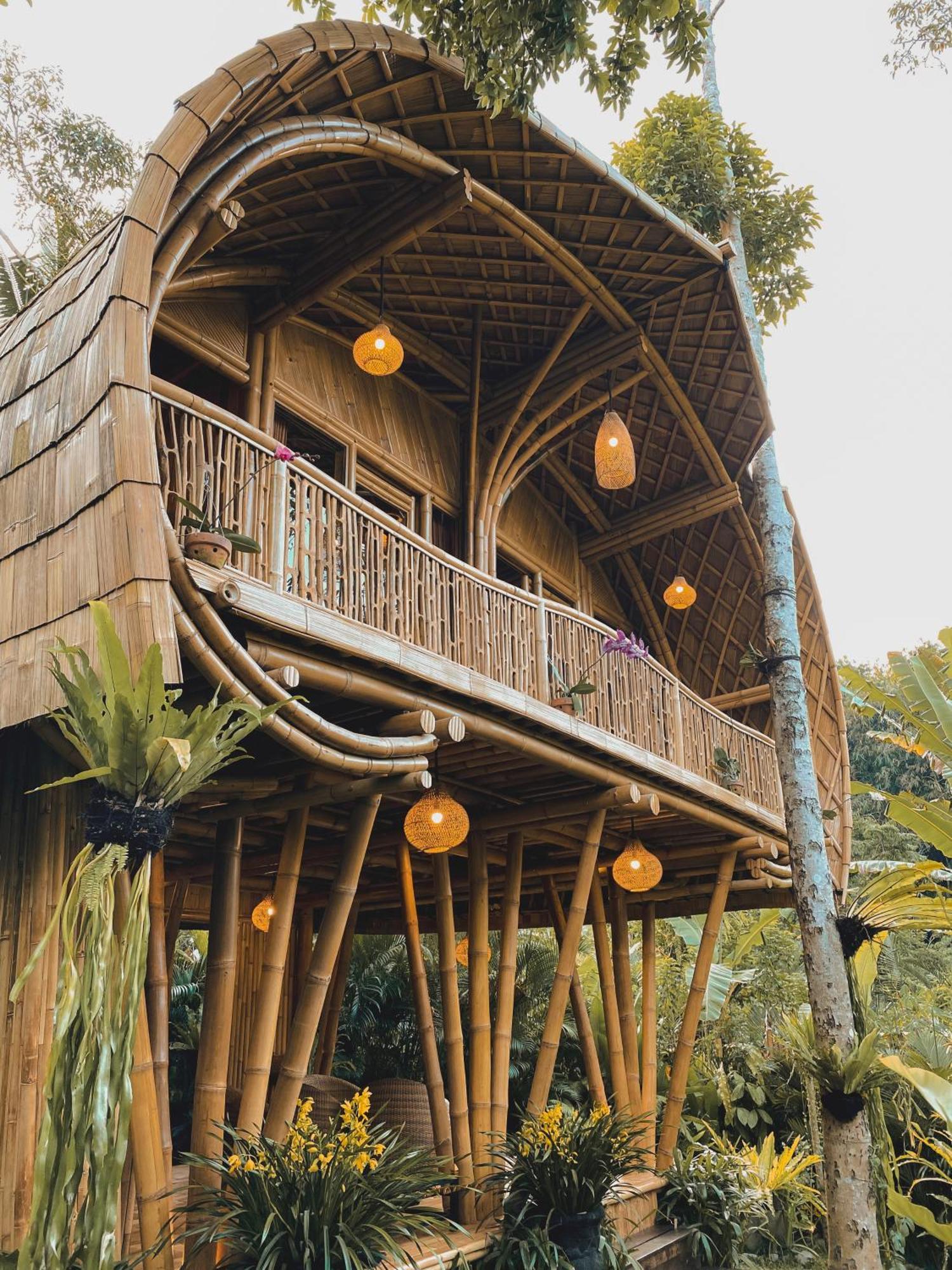 Villa Alamvaya Bali Bamboo House à Sidemen  Extérieur photo