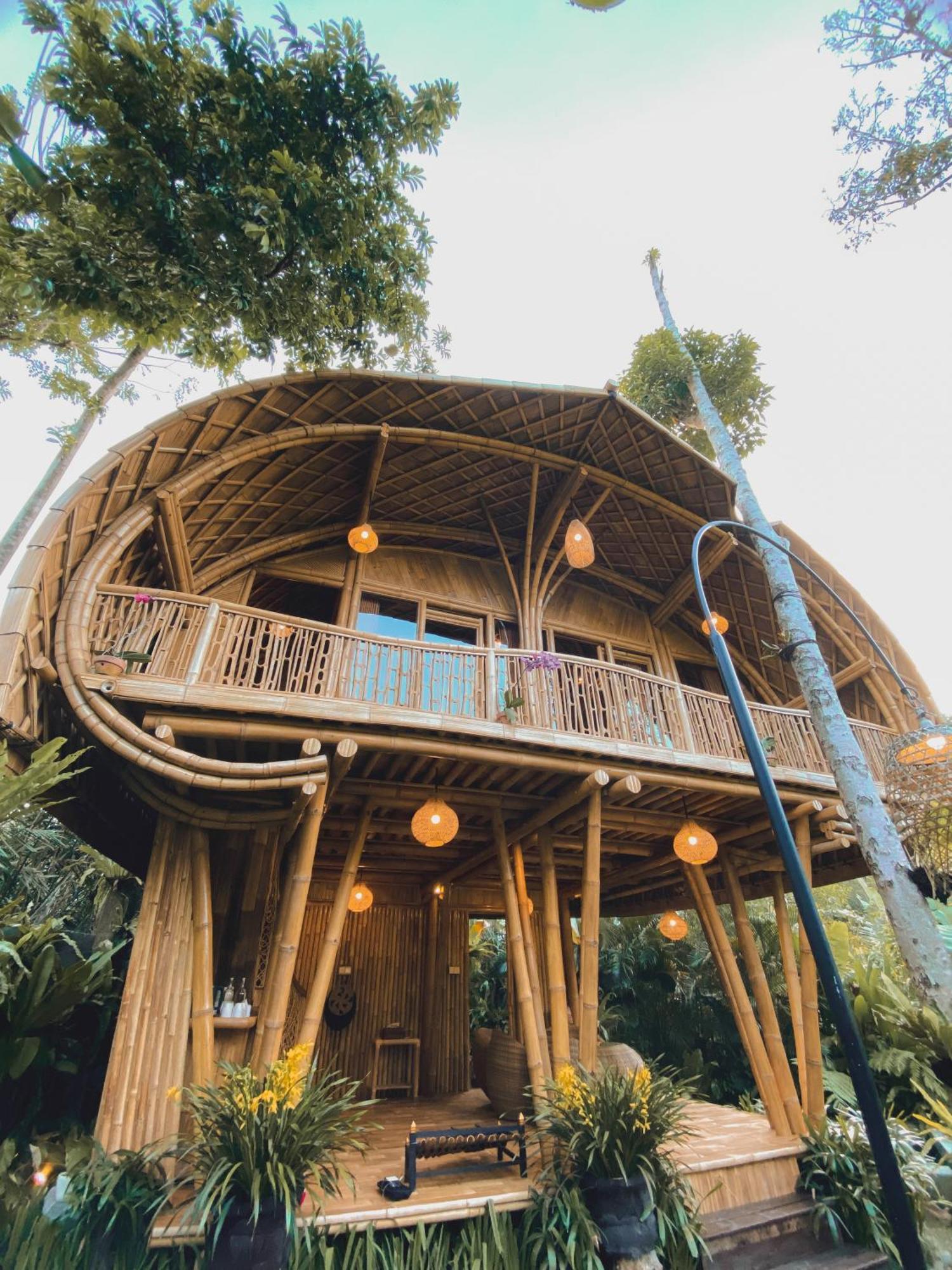 Villa Alamvaya Bali Bamboo House à Sidemen  Extérieur photo
