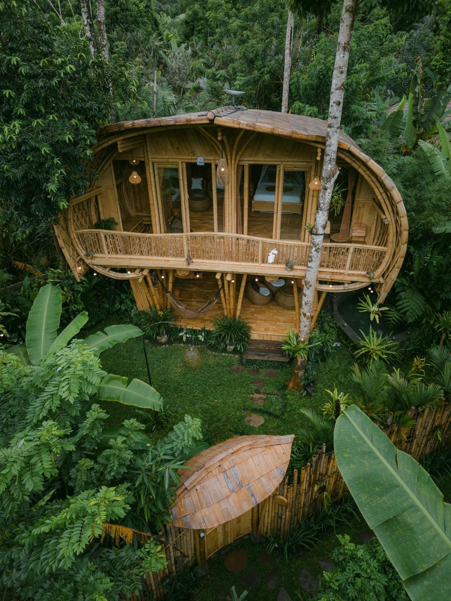Villa Alamvaya Bali Bamboo House à Sidemen  Extérieur photo
