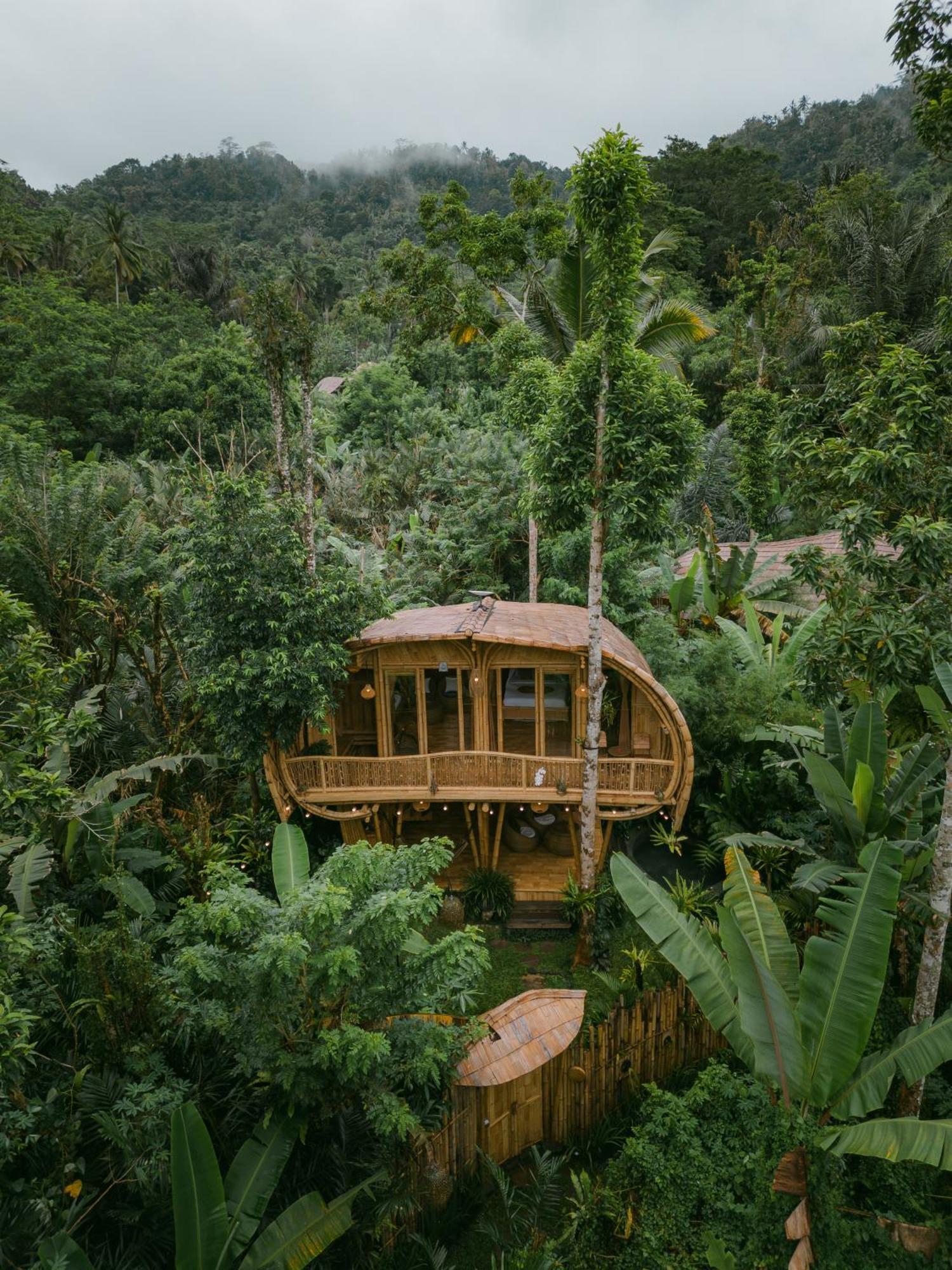 Villa Alamvaya Bali Bamboo House à Sidemen  Extérieur photo