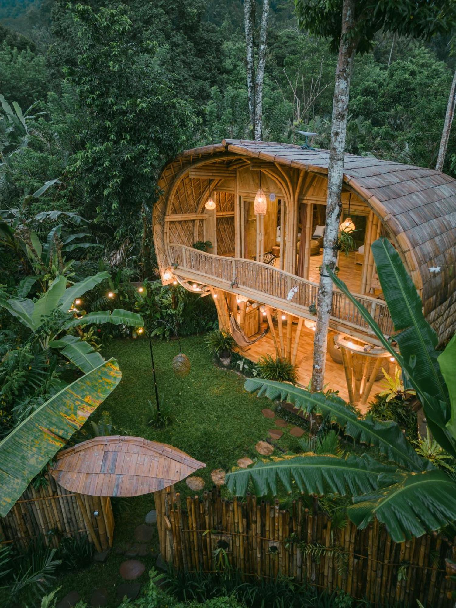 Villa Alamvaya Bali Bamboo House à Sidemen  Extérieur photo