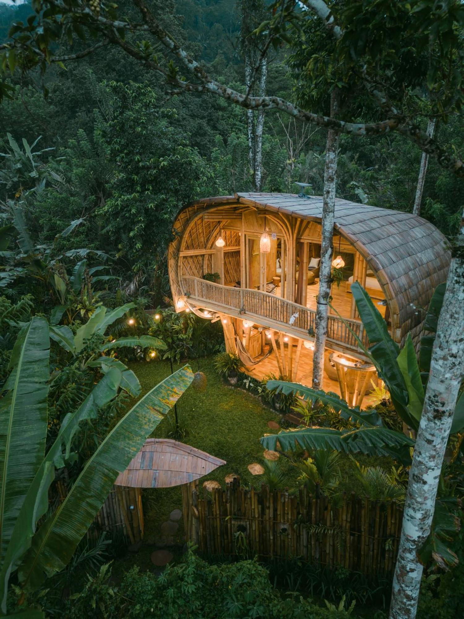 Villa Alamvaya Bali Bamboo House à Sidemen  Extérieur photo