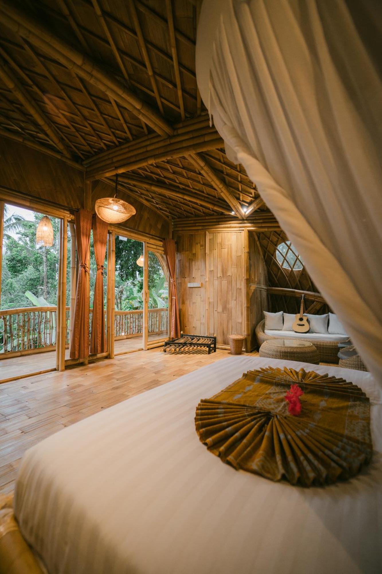 Villa Alamvaya Bali Bamboo House à Sidemen  Extérieur photo