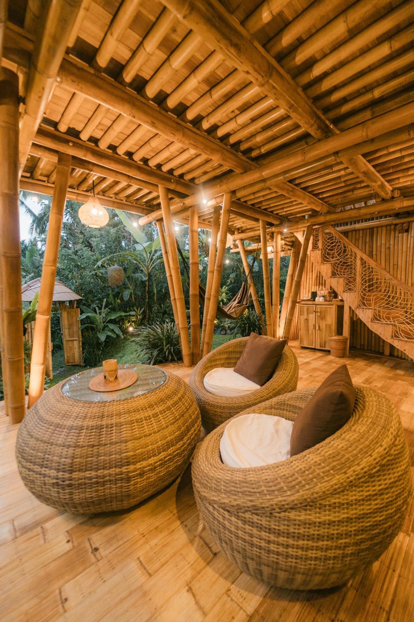 Villa Alamvaya Bali Bamboo House à Sidemen  Extérieur photo